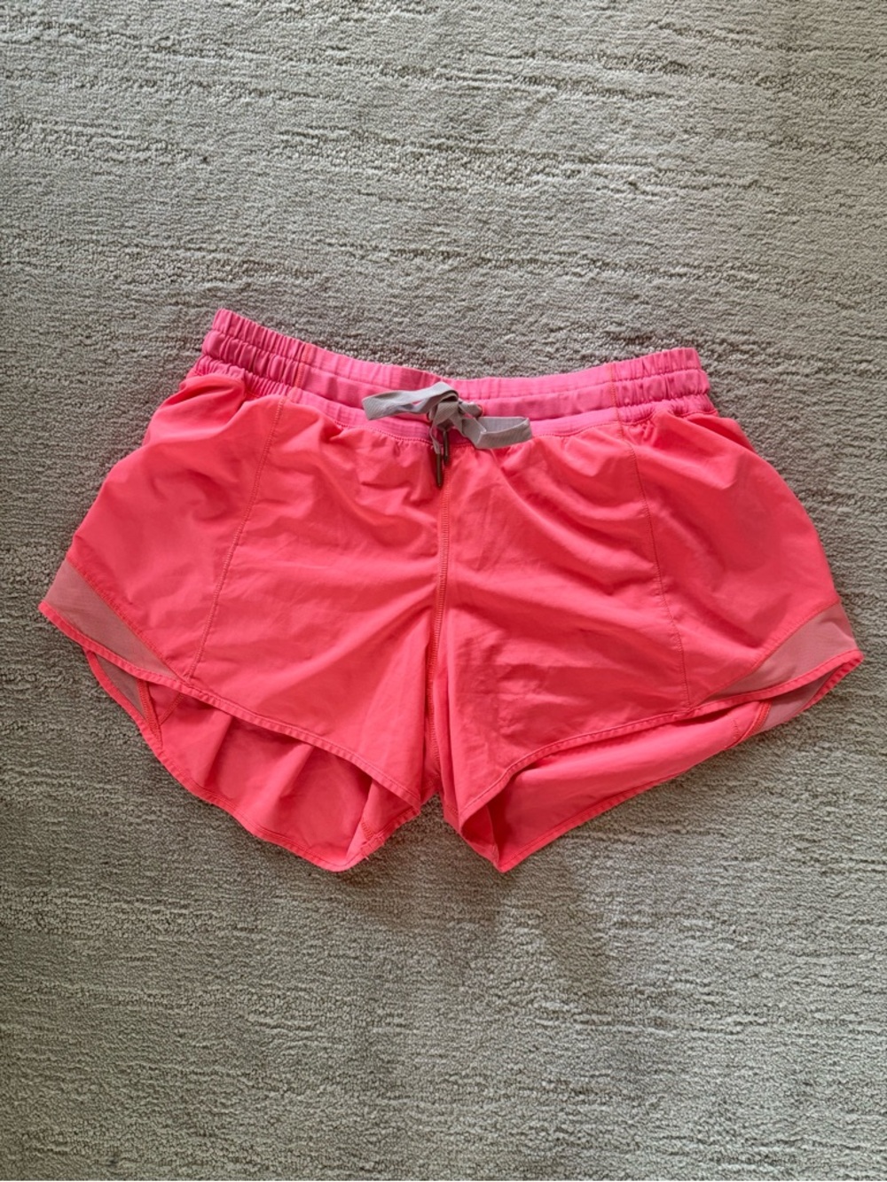 Lululemon Hotty Hot Shorts Pink Coral Lined 10 Running Athleisure Gym